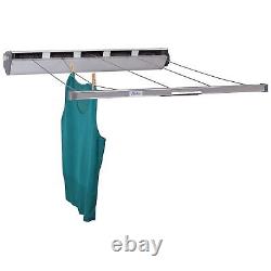 17145-1 Aluminum Retractable Clothesline 5-Line Dryer Indoor or Outdoor Use