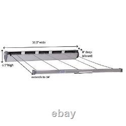 17145-1 Aluminum Retractable Clothesline 5-Line Dryer Indoor or Outdoor Use