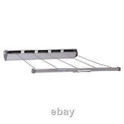 17145-1 Aluminum Retractable Clothesline 5-Line Dryer Indoor or Outdoor Use