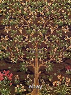 36 X 28 William Morris Tree Of Life Lined Belgian Tapestry Wall Hanging, 05000