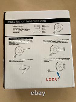 40 ft Outdoor Retractable Heavy Duty Clothesline (missing mounting parts)