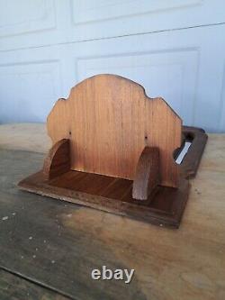 Antique Vintage Wooden frame Mirror Shelf 1975 Timber Line Model 105 Wall Mount