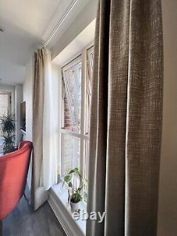 BRAND NEW Curtains (made to measure) for balcony & Silent Gliss Curtain Track