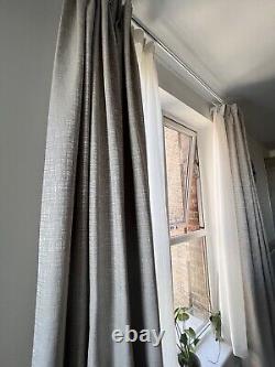 BRAND NEW Curtains (made to measure) for balcony & Silent Gliss Curtain Track