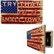 Bellewood Designs American Flag Try That In A Small Town Decorative Gun Cabinet