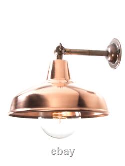 Brass Maria Banjo Wall Light with Copper Shade End-Of-Line