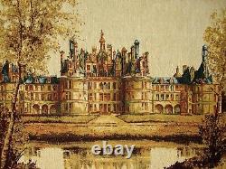 CHATEAU DE CHAMBORD BELGIAN TAPESTRY WALL HANGING 43 x 37 LINED + ROD SLEEVE