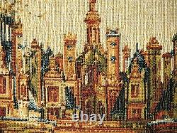 CHATEAU DE CHAMBORD BELGIAN TAPESTRY WALL HANGING 43 x 37 LINED + ROD SLEEVE