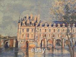 CHATEAU DE CHENONCEAU BELGIAN TAPESTRY WALL HANGING 27 x 34 LINED + ROD SLEEVE