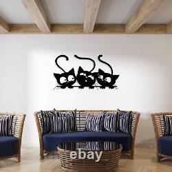 Cats Metal Line Wall Artt, Cat Wire Metal Wall Decor, Cat House Decor, Childs