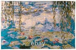 Claude Monet Water Lillies 89cm X 70cm Fully Lined Belgian Tapestry Wall Hanging