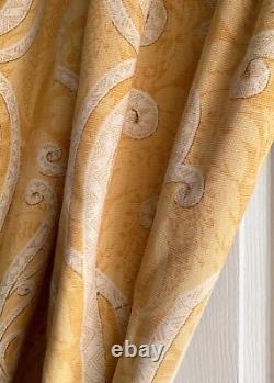 Colefax & Fowler Interlined Curtains 61w 86d Upholstery grade fabric Pair 1/2