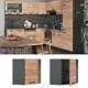 Corner wall cabinet hanging cabinet 57 cm R-Line anthracite goldkraft Vicco