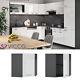 Corner wall cabinet hanging kitchen cabinet 57 cm R-Line anthracite white Vicco