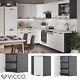 Corner wall cabinet wall cabinet kitchen Fame-Line anthracite white 57cm Vicco