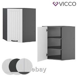 Corner wall cabinet wall cabinet kitchen Fame-Line anthracite white 57cm Vicco