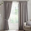Curtains Grey Lined Bird Trail Jacquard Tape Top Ready Made Pencil Pleat Pairs