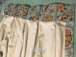 Custom Made Pinch Pleat Floral Curtains Drapes 26x 87