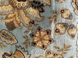 Custom Made Pinch Pleat Floral Curtains Drapes 26x 87