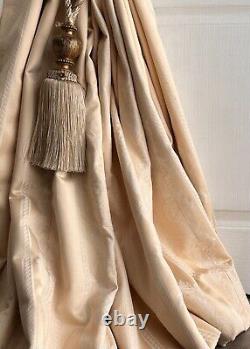 Designer Blanket Interlined Curtains 120w 85d Regency Stripe Pair 2/4