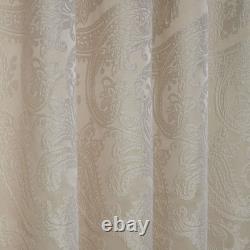 Duchess Tape Top Curtains Paisley Print Jacquard Ready Made Lined Curtain Pairs