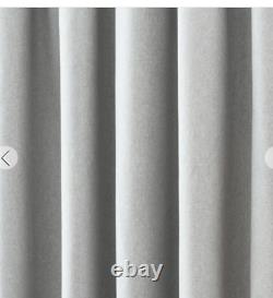 Dunhelm Dove Grey Curtains 228x270cm. Long Length. Excellent condition
