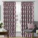 Fully Lined Pencil Pleat Curtains Ready Made Luxury Jacquard Pair with Tiebacks
