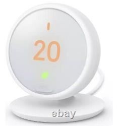 Google Nest Thermostat E Smart Home Energy Saving App Remote Heat Control White