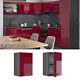 Hanging cabinet kitchen wall cabinet 40cm R-Line anthracite bordeaux Vicco