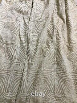 Huge ZOFFANY Sahara Curtains TAUPE Lined And Interlined APPROX W 114 L 88 MTM