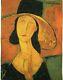 Jeanne Hébuterne By Modigliani 95cm X 70cm Lined Belgian Tapestry Wall Hanging