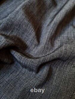 John Lewis MTM Curtains 138x83 Textured Weave Steel Charcoal Grey HUGE Long