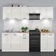 Kitchen Furniture Set 230 Wall & Base Complete Cabinets White/Chalk Gloss Junona