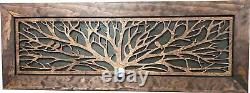 Large Wood Hidden Gun Cabinet Birds In A Tree Wall Decoration Hidden Gun Safe