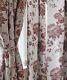 Luxury Curtains 102 Wide x 90 Drop Pencil Pleat Lined Ivory Pink M-to-M Floral