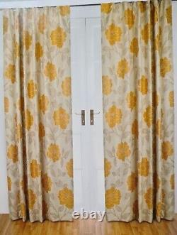M&S Pencil Pleat Lined Curtains 160 X 183