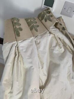 MADE TO MEASURE Pair Of Curtain Each Is 37 Wide + 87 Long High Quality