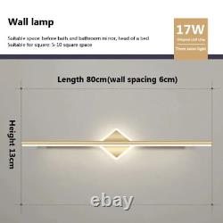 Modern LED Wall Lamp Luxury Golden Line Aluminum Sconces Rooms Lighting Lustre