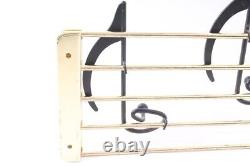 Old Hook BAR Metal Wall Mounted Coat Rack Note Lines Hook Music Notes