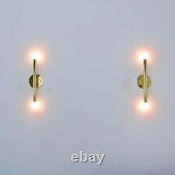 Pair Of Antique Patina Line Sconce Mid century Lighting Sputnik Lights Decor