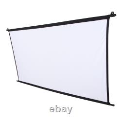 Projection Screen HD Foldable Wrinkle Resistant Wall Mounted Projector Movi