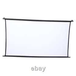 Projection Screen HD Foldable Wrinkle Resistant Wall Mounted Projector Movi NDE