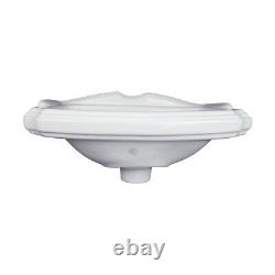 Renovator's Supply Cloakroom 19 Wall Mounted Bathroom Sink White with Overflow