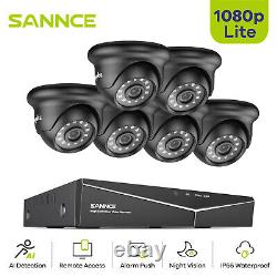 SANNCE 2MP CCTV System Security Camera 1080p 16CH Video DVR AI Human Detection