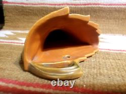 Scarce Beautiful Color Old Roseville Pottery Bush Berry Wall Pocket 1291-8 Brown