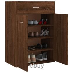 Shoe Cabinet Engineered Wood Footwear Storage Organiser Multi Colours vidaXL