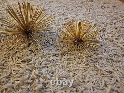 Two's Company Inc. Rory Line 3-Piece Set of Wall Flowers Wall Art- Gold-Tone