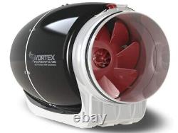 VORTEX 347 CFM S-Line S-600 Fan, 6, inline, ultra-quiet, with 6 carbon filter