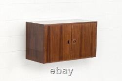 Vintage Mid Century Danish Modern Wall Mounted Floating Shelf in Rosewood