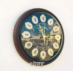 Vintage Nautical Style 12 Wooden Clock Wall Mounted Home Decor Watch Gift